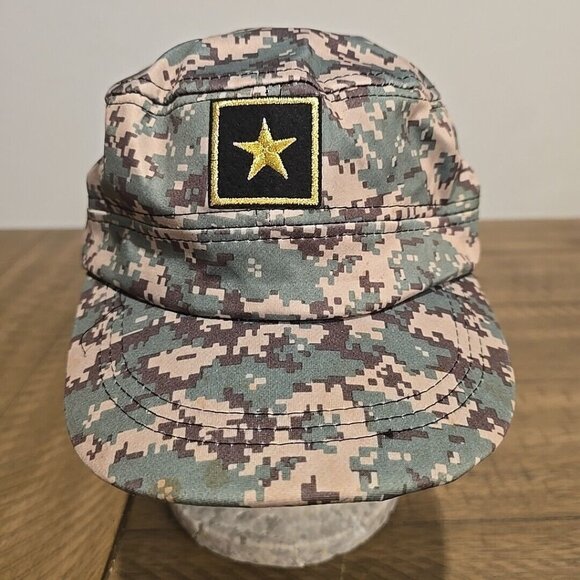 U.S. ARMY STAR PATCH CAP Hat VETERAN ARMY OF ONE Strapback Camo Adjustable - Picture 1 of 5
